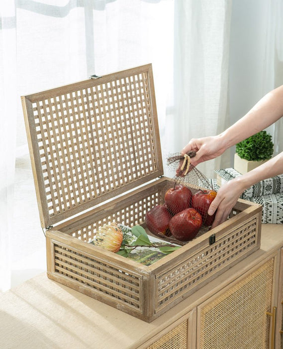 Bamboo Fir Wood Decor Box