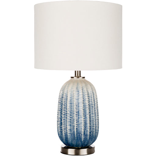 Adler White/Blue 24" Lamp