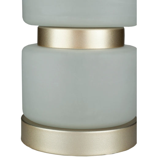 Aminah White/Silver 27" Lamp