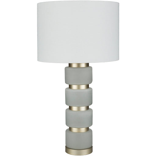 Aminah White/Silver 27" Lamp