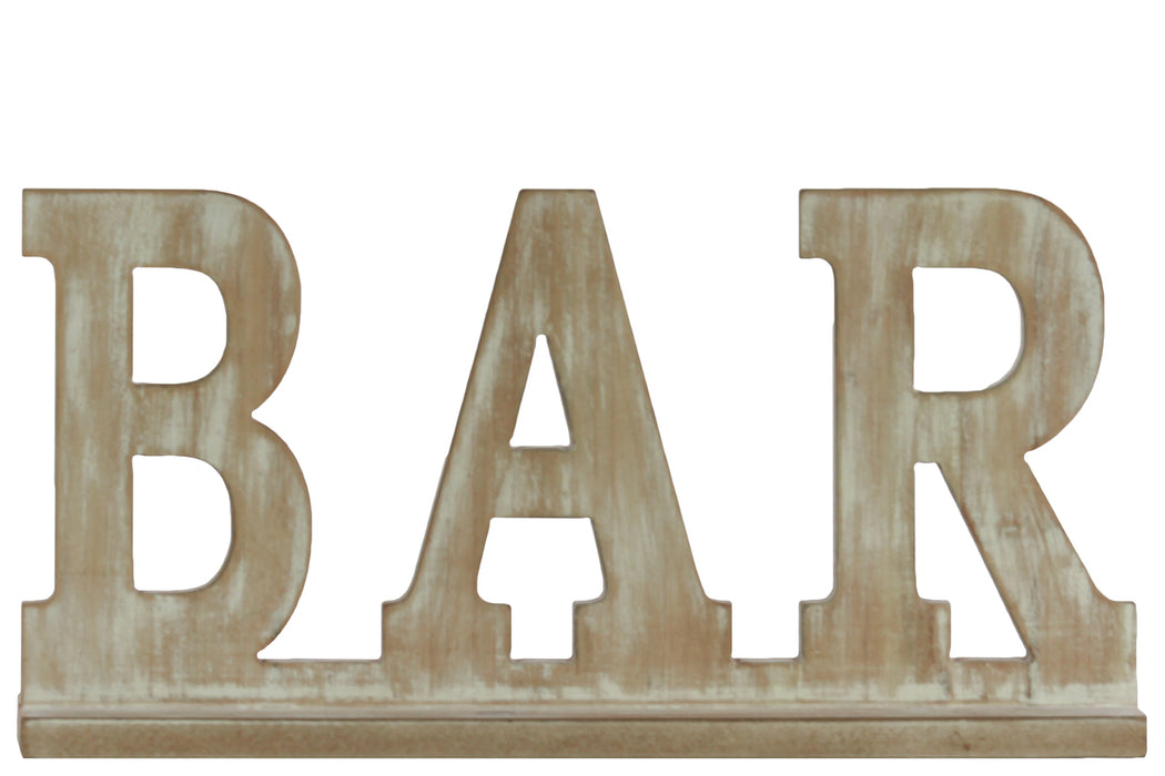 BAR Wood Decor On Base