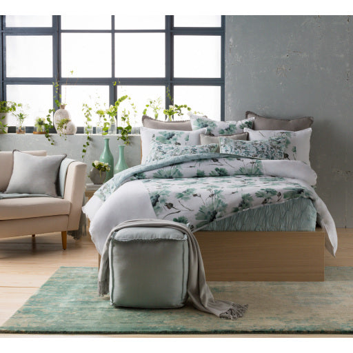 Watercolor Teal Rug