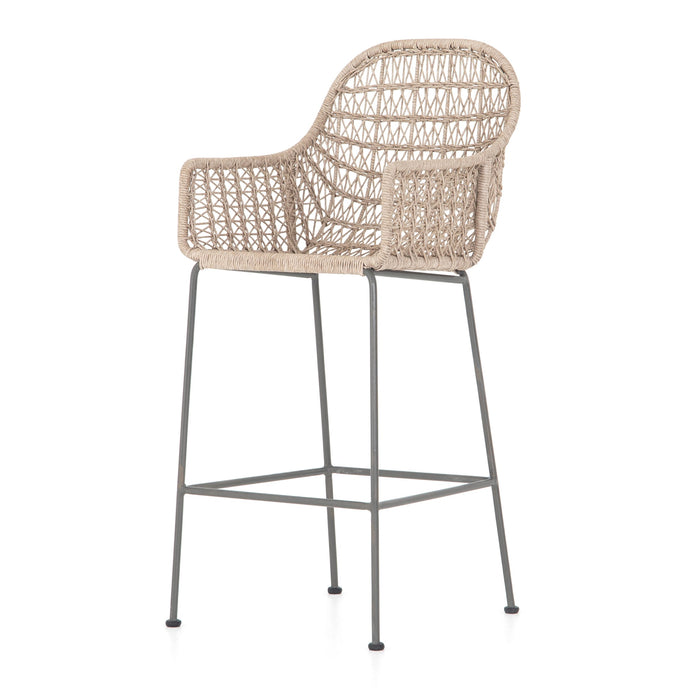 Bandera Outdoor Barstool - Vintage White
