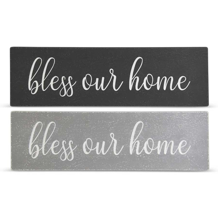Assorted Bless Our Home Wood Sign