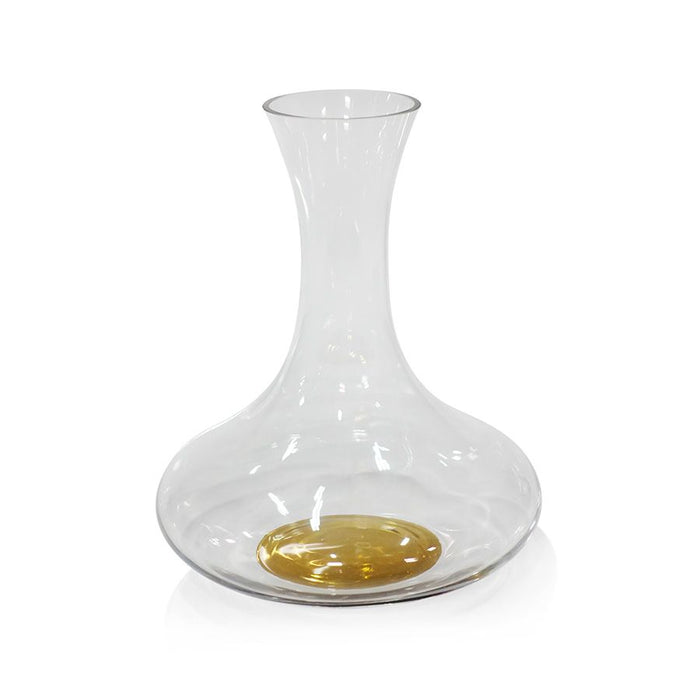 Brunello Wine Decanter With Gold Base