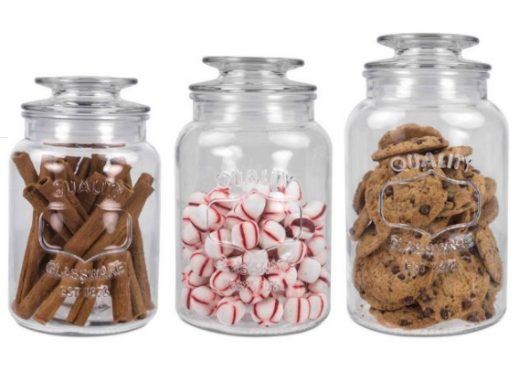 3pc. Glass Canister Set