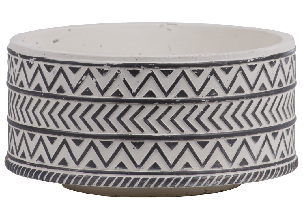 Ceramic Wide Round Pot - Large