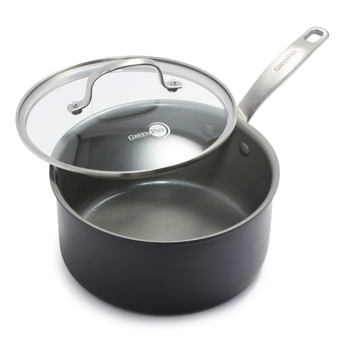 GreenPan Chatham Hard Anodized Ceramic Saucepan With Lid