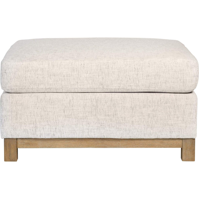 Clayton Ottoman - Tweed Alabaster