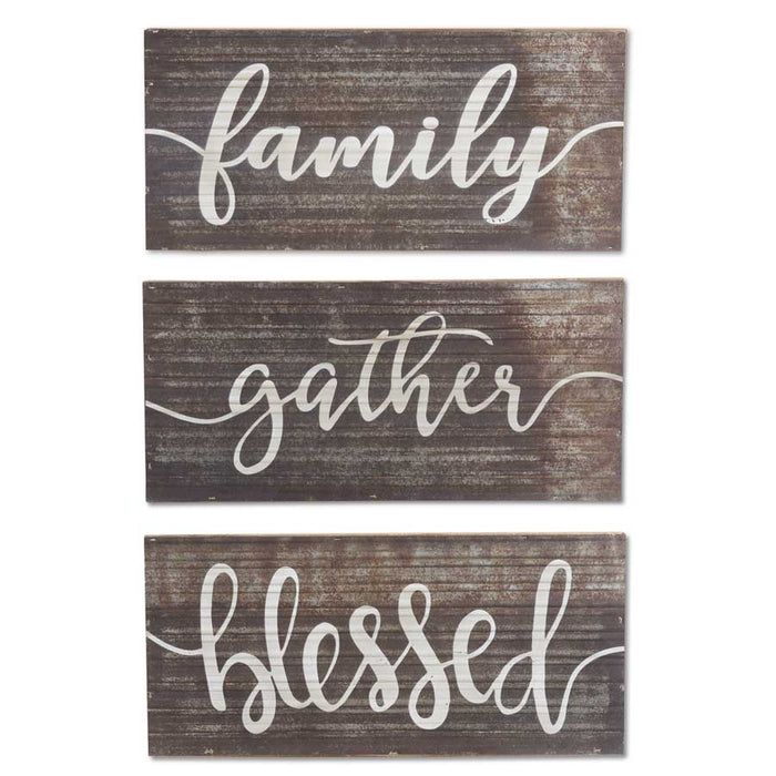 Assorted Corrugated Tin Wall Sign