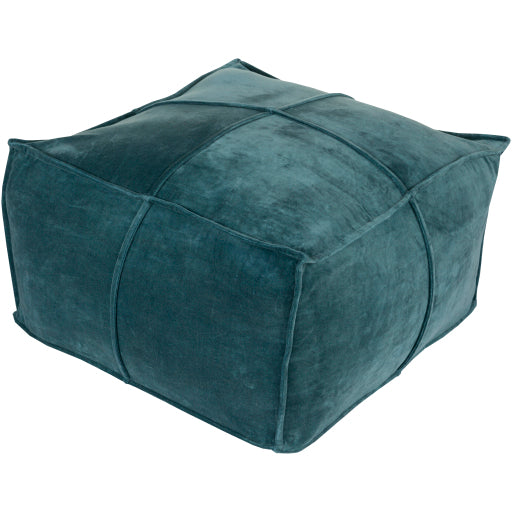 Cotton Velvet Pouf