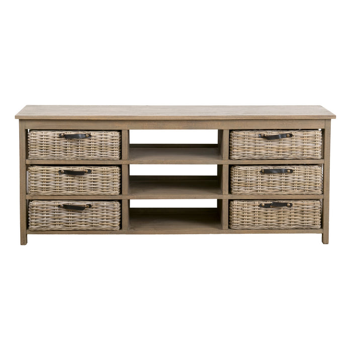 Simone 6-Basket Console