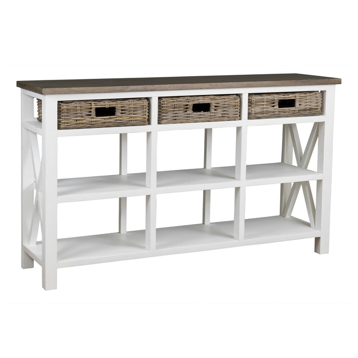 Simone 3-Basket Console