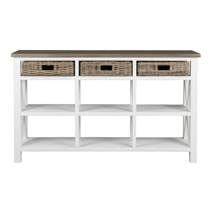 Simone 3-Basket Console