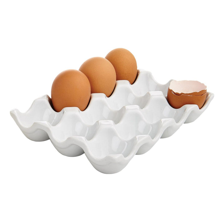 HIC Kitchen Porcelain Egg Crate