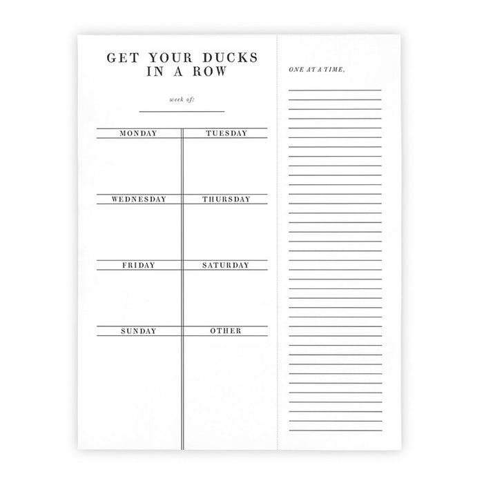 Ducks Weekly Planner