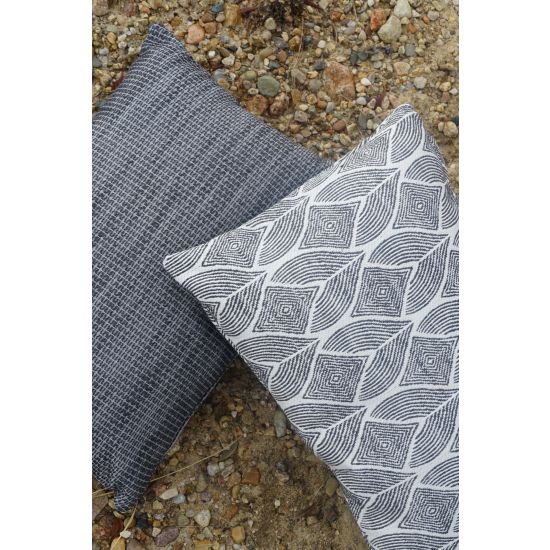 Cool Tropics Black Indoor / Outdoor Pillow
