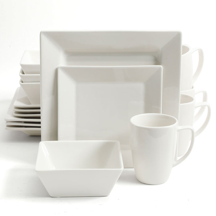 White Diamond 16 Piece Dinnerware Set