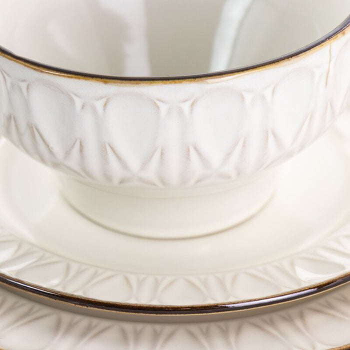 Gibson Elite Golden Halo 16-Piece Dinnerware Set