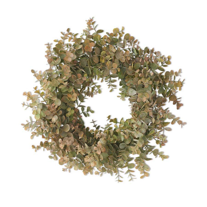 20" Green & Gold Eucalyptus Wreath