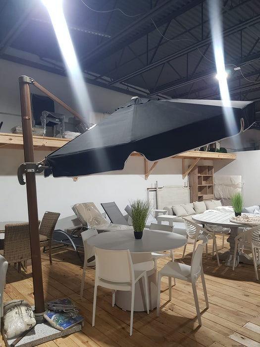 10ft Round Cantilever Umbrella - Black