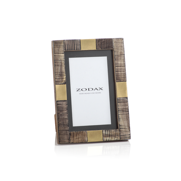 Lagos Horn & Brass Photo Frame