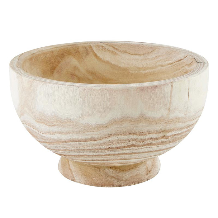 Natural Wood Serving Bowl
