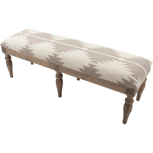 James Medium Gray / Camel Bench