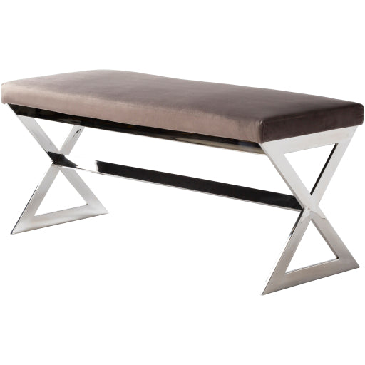 Luster Medium Gray Bench