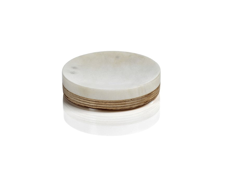 Singita Marble And Balsa Wood Bathroom Accessories