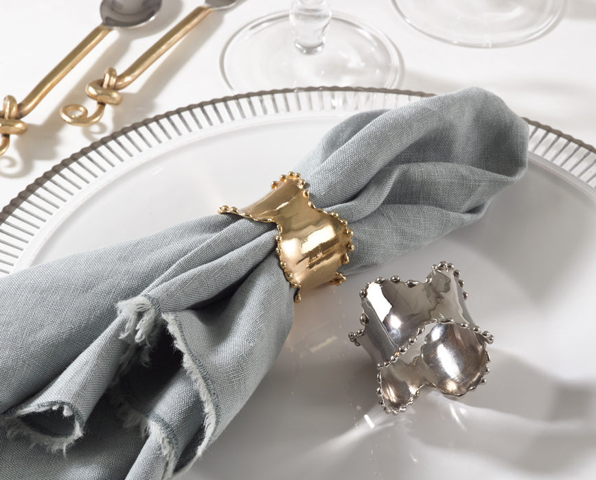 Classic Design Napkin Ring - Silver