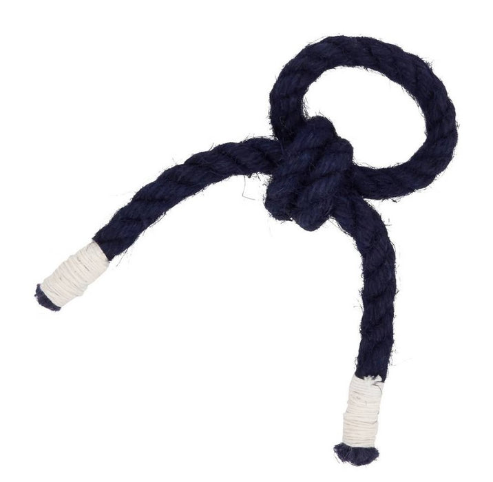 Navy Blue Knotted Rope Napkin Ring
