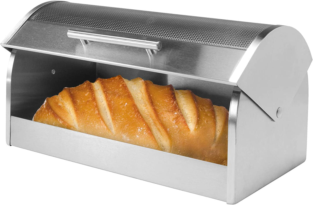 Oggi Bread Box With Glass Lid