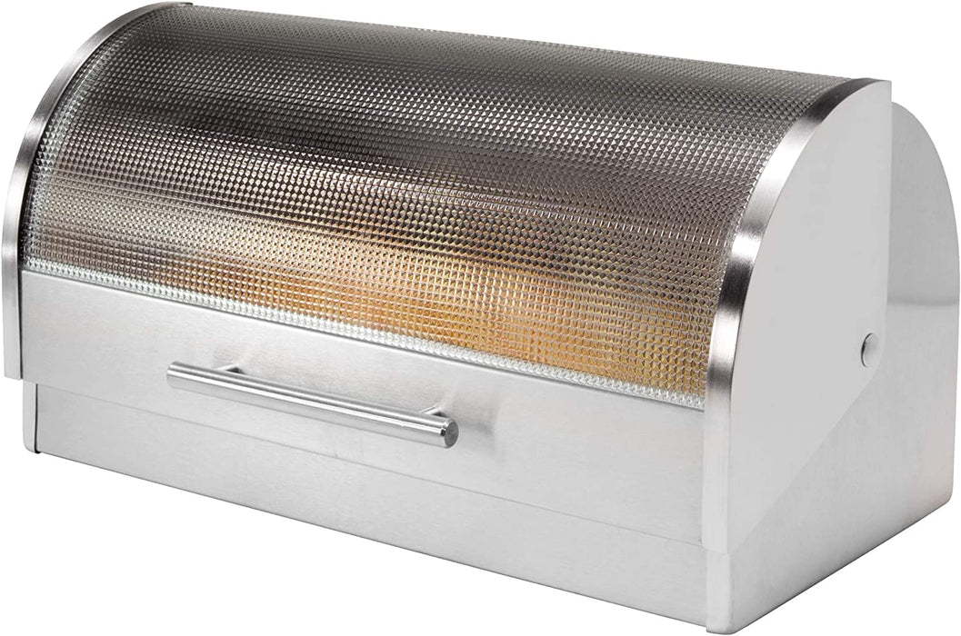Oggi Bread Box With Glass Lid