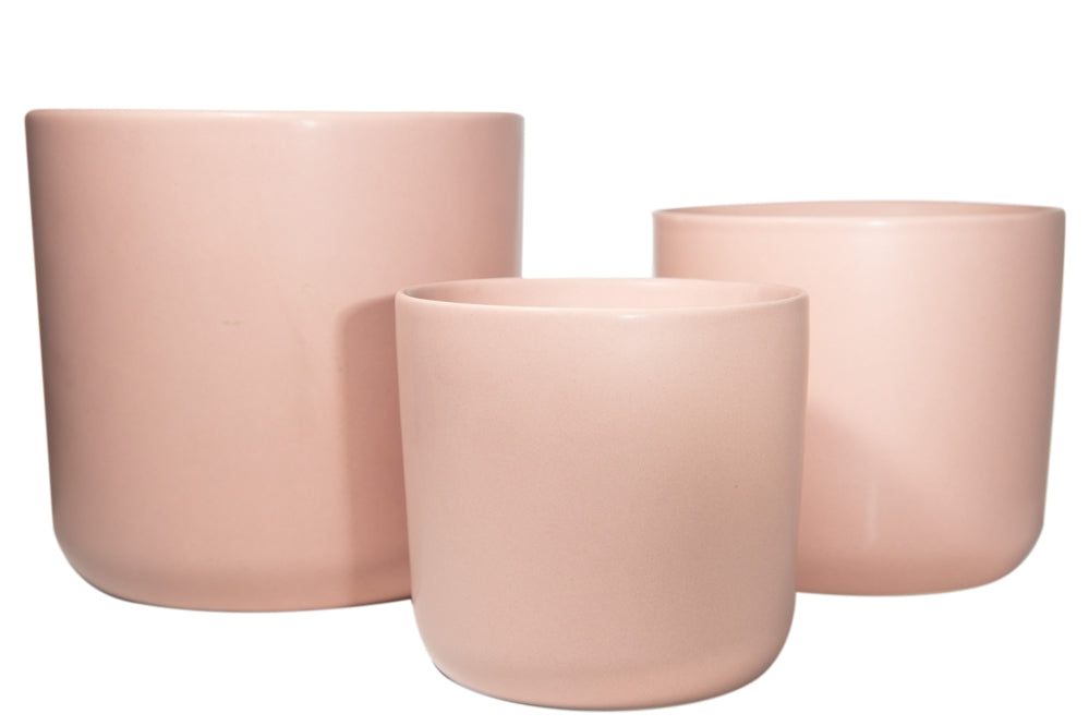 Plain Pink Round Pot