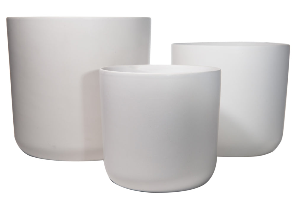 Plain White Round Pot