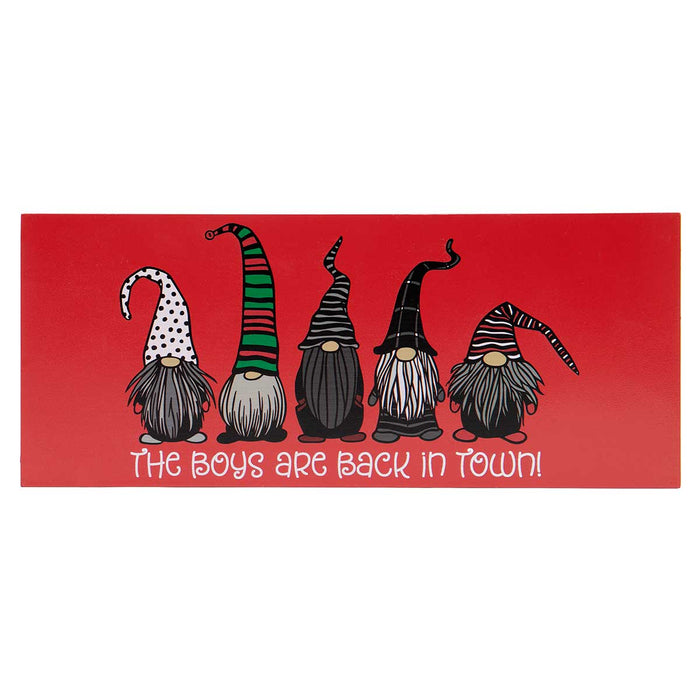 Boys Are Back Red Sign