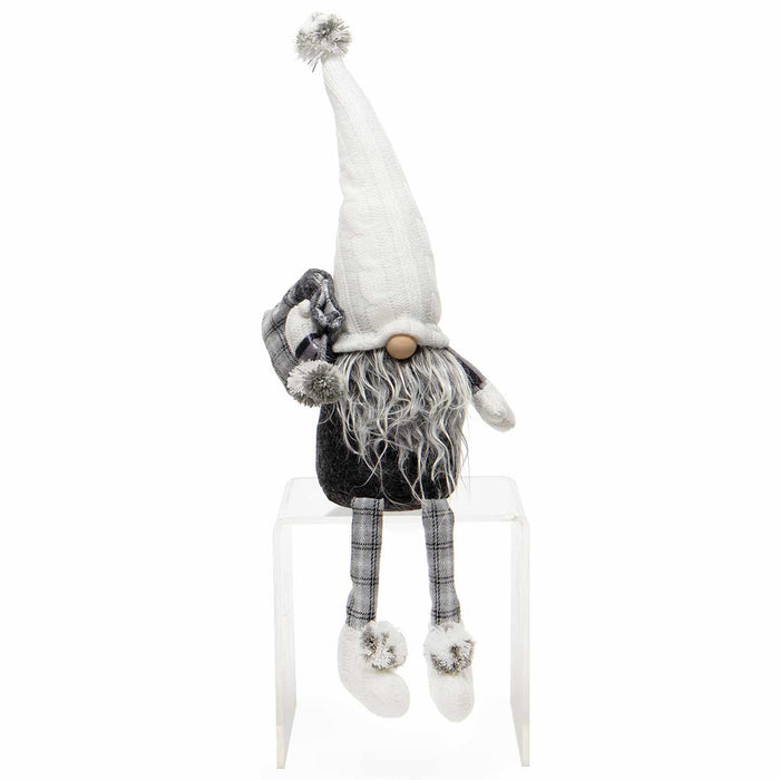 Pom-Pom Grey Gnome With Legs