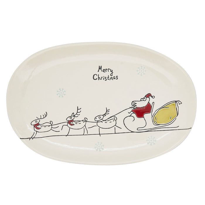 Santa's Sleigh Platter
