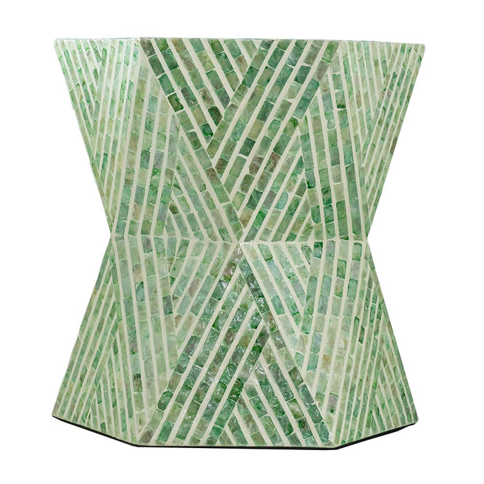 Capiz Accent Stool