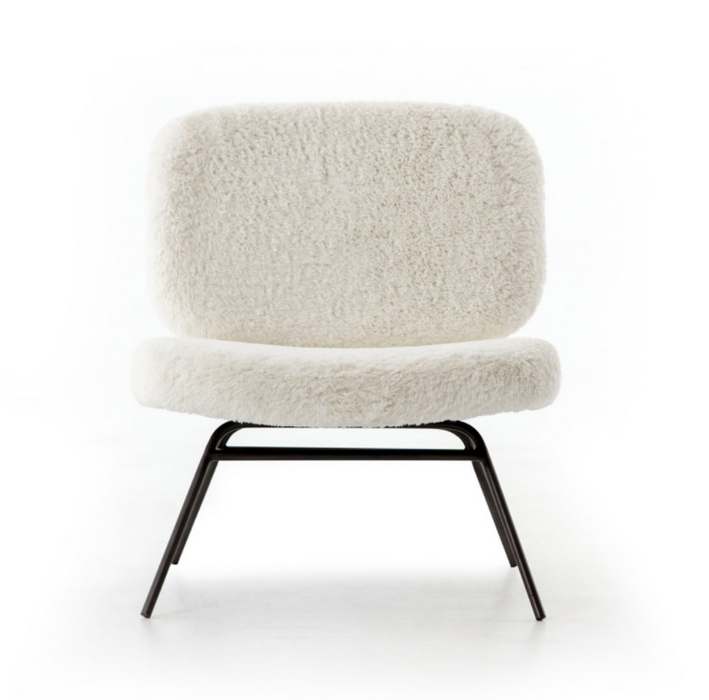 Caleb Chair - Ivory Angora