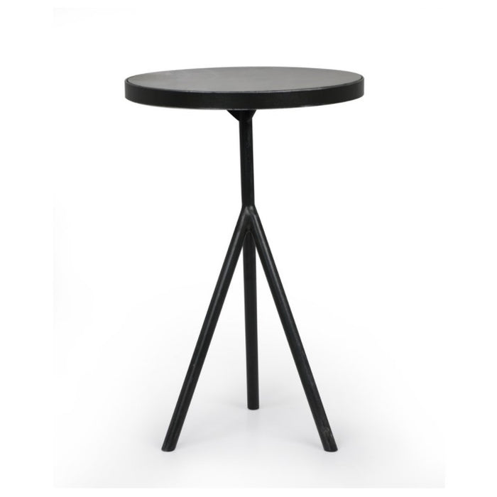Corin End Table - Bluestone / Powder Black