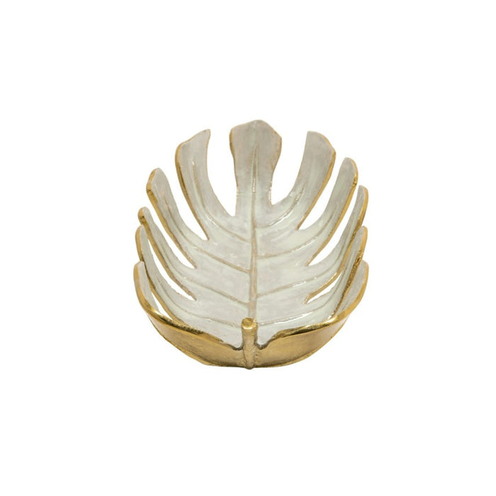 18" Leaf Bowl - Champagne