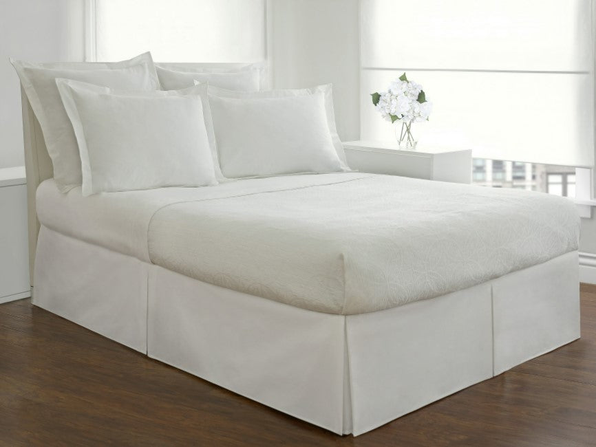 Tailored White Bedskirt