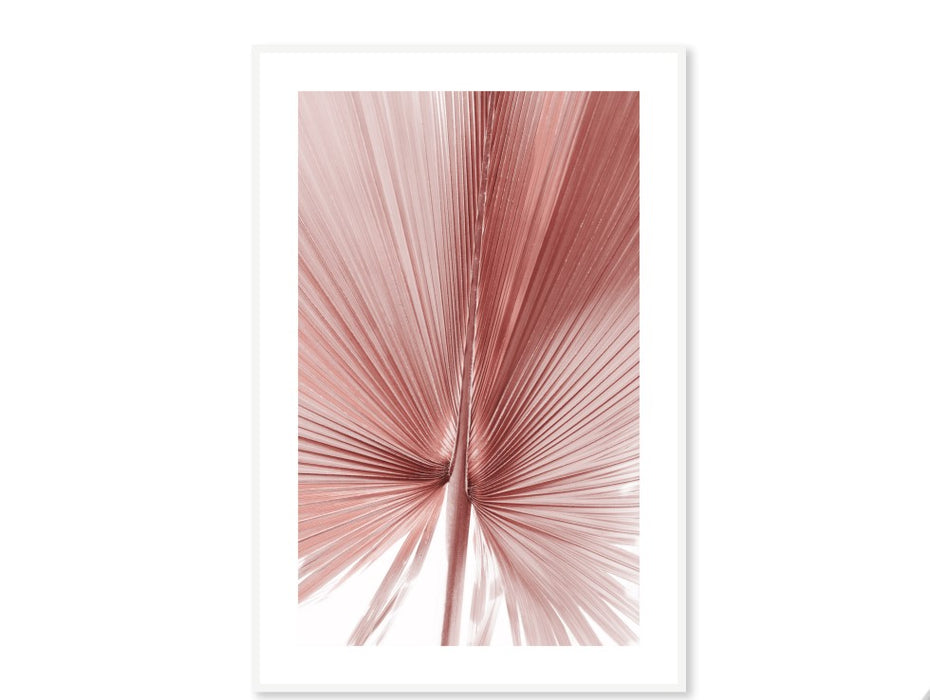 Pink Leaves Acrylic Art