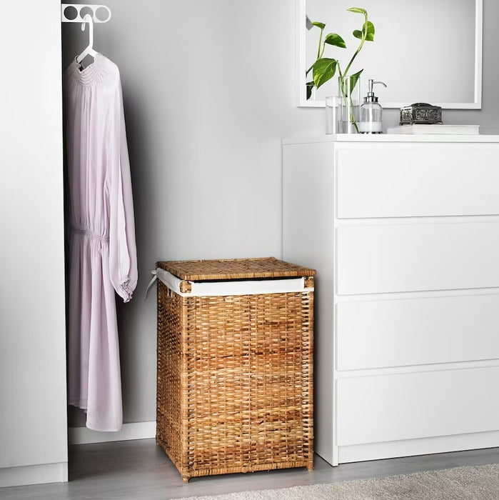 Rattan Laundry Basket With Lining