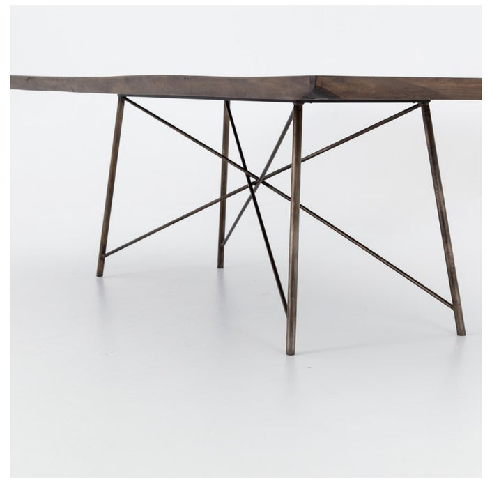 Rocky Dining Table - Bronzed Iron