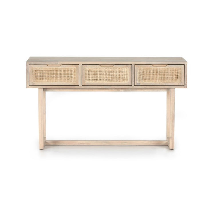 Clarita Console Table - White Wash Mango