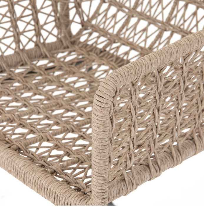 Bandera Outdoor Barstool - Vintage White