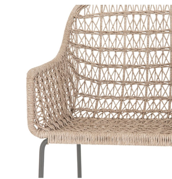Bandera Outdoor Barstool - Vintage White